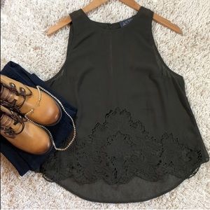 Astr | Adorable Forest Green Top